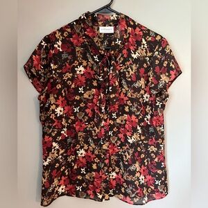 Vintage Liz Claiborne Villager Tie Blouse - size (12) best for size (M/L)